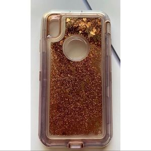 Heavy Duty Liquid Quicksand Glitter Case